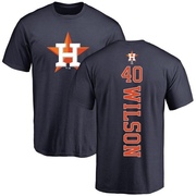 Men's Houston Astros Don Wilson ＃40 Backer T-Shirt - Navy