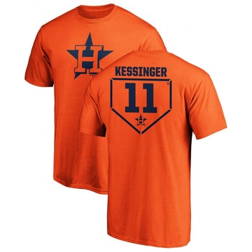 Men's Houston Astros Grae Kessinger ＃11 RBI T-Shirt - Orange