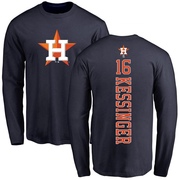 Men's Houston Astros Grae Kessinger ＃16 Backer Long Sleeve T-Shirt - Navy