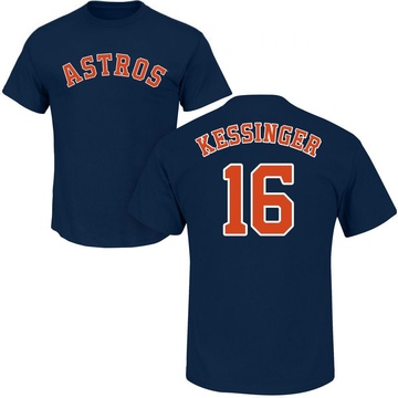 Men's Houston Astros Grae Kessinger ＃16 Roster Name & Number T-Shirt - Navy