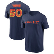 Men's Houston Astros Hector Neris ＃50 2022 City Connect Name & Number T-Shirt - Navy