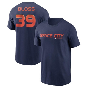 Men's Houston Astros Jake Bloss ＃39 2022 City Connect Name & Number T-Shirt - Navy