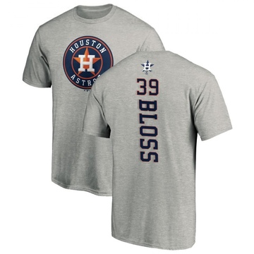 Men's Houston Astros Jake Bloss ＃39 Backer T-Shirt Ash