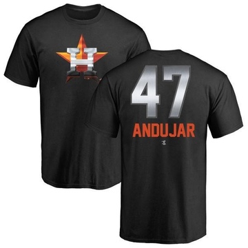 Men's Houston Astros Joaquin Andujar ＃47 Midnight Mascot T-Shirt - Black