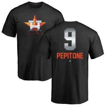 Men's Houston Astros Joe Pepitone ＃9 Midnight Mascot T-Shirt - Black