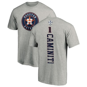 Men's Houston Astros Ken Caminiti ＃11 Backer T-Shirt Ash