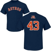 Men's Houston Astros Lance McCullers Jr. ＃43 Roster Name & Number T-Shirt - Navy