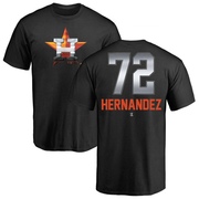 Men's Houston Astros Nick Hernandez ＃72 Midnight Mascot T-Shirt - Black