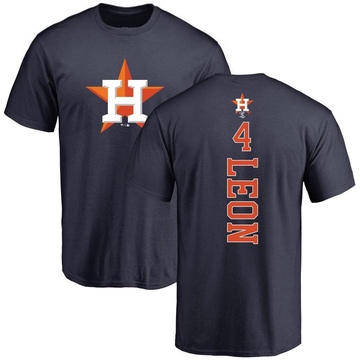 Men's Houston Astros Pedro Leon ＃4 Backer T-Shirt - Navy