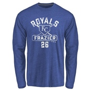 Men's Kansas City Royals Adam Frazier ＃26 Base Runner Long Sleeve T-Shirt - Royal