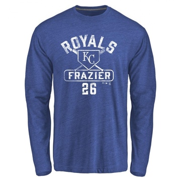Men's Kansas City Royals Adam Frazier ＃26 Base Runner Long Sleeve T-Shirt - Royal