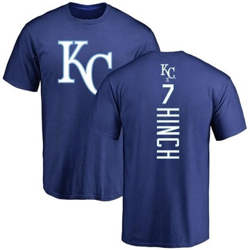 Men's Kansas City Royals A.j. Hinch ＃7 Backer T-Shirt - Royal