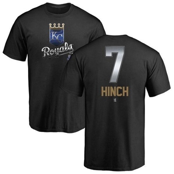 Men's Kansas City Royals A.j. Hinch ＃7 Midnight Mascot T-Shirt - Black