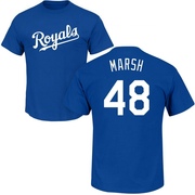 Men's Kansas City Royals Alec Marsh ＃48 Roster Name & Number T-Shirt - Royal