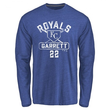 Men's Kansas City Royals Amir Garrett ＃22 Base Runner Long Sleeve T-Shirt - Royal