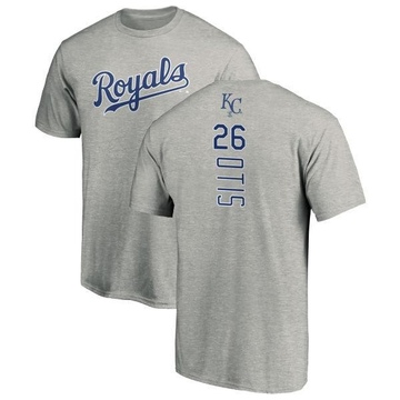 Men's Kansas City Royals Amos Otis ＃26 Backer T-Shirt Ash