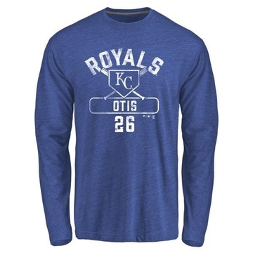 Men's Kansas City Royals Amos Otis ＃26 Base Runner Long Sleeve T-Shirt - Royal