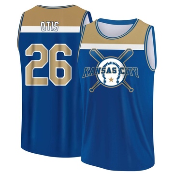 Men's Kansas City Royals Amos Otis ＃26 Legend Baseball Tank Top - Royal/Yellow