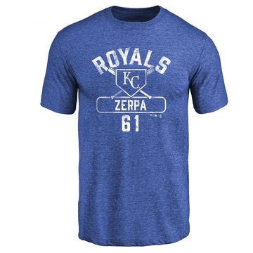 Men's Kansas City Royals Angel Zerpa ＃61 Base Runner T-Shirt - Royal