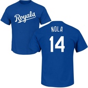 Men's Kansas City Royals Austin Nola ＃14 Roster Name & Number T-Shirt - Royal