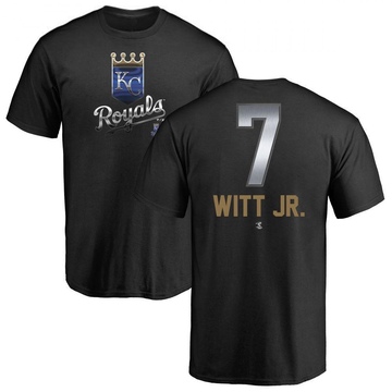 Men's Kansas City Royals Bobby Witt Jr. ＃7 Midnight Mascot T-Shirt - Black