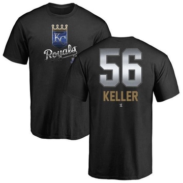 Men's Kansas City Royals Brad Keller ＃56 Midnight Mascot T-Shirt - Black