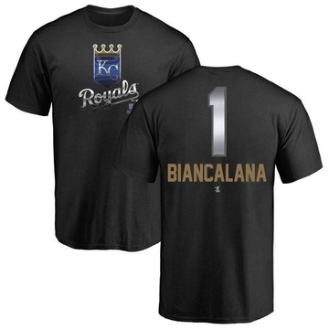 Men's Kansas City Royals Buddy Biancalana ＃1 Midnight Mascot T-Shirt - Black