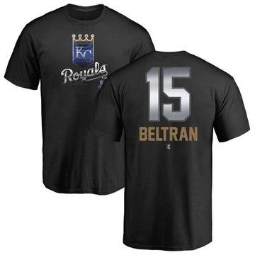 Men's Kansas City Royals Carlos Beltran ＃15 Midnight Mascot T-Shirt - Black