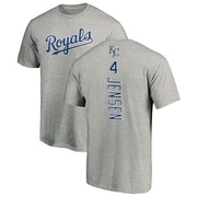 Men's Kansas City Royals Carter Jensen ＃4 Backer T-Shirt Ash