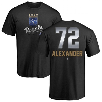 Men's Kansas City Royals CJ Alexander ＃72 Midnight Mascot T-Shirt - Black