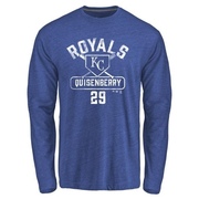 Men's Kansas City Royals Dan Quisenberry ＃29 Base Runner Long Sleeve T-Shirt - Royal