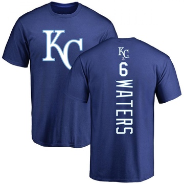 Men's Kansas City Royals Drew Waters ＃6 Backer T-Shirt - Royal