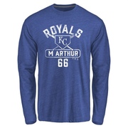 Men's Kansas City Royals James McArthur ＃66 Base Runner Long Sleeve T-Shirt - Royal