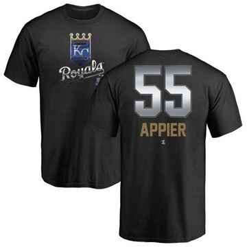 Men's Kansas City Royals Kevin Appier ＃55 Midnight Mascot T-Shirt - Black