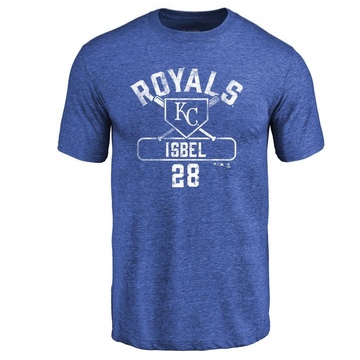 Men's Kansas City Royals Kyle Isbel ＃28 Base Runner T-Shirt - Royal