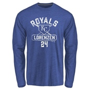 Men's Kansas City Royals Michael Lorenzen ＃24 Base Runner Long Sleeve T-Shirt - Royal