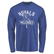 Men's Kansas City Royals MJ Melendez ＃1 Base Runner Long Sleeve T-Shirt - Royal