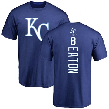 Men's Kansas City Royals Nathan Eaton ＃8 Backer T-Shirt - Royal