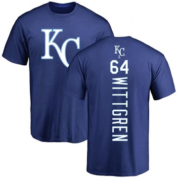Men's Kansas City Royals Nick Wittgren ＃64 Backer T-Shirt - Royal