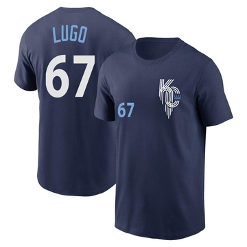 Men's Kansas City Royals Seth Lugo ＃67 2022 City Connect Name & Number T-Shirt - Navy