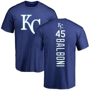 Men's Kansas City Royals Steve Balboni ＃45 Backer T-Shirt - Royal