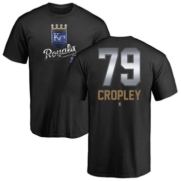 Men's Kansas City Royals Tyler Cropley ＃79 Midnight Mascot T-Shirt - Black