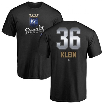 Men's Kansas City Royals Will Klein ＃36 Midnight Mascot T-Shirt - Black