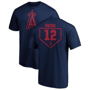 Men's Los Angeles Angels Aaron Hicks ＃12 RBI T-Shirt - Navy