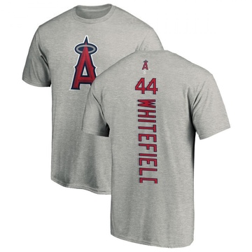 Men's Los Angeles Angels Aaron Whitefield ＃44 Backer T-Shirt Ash