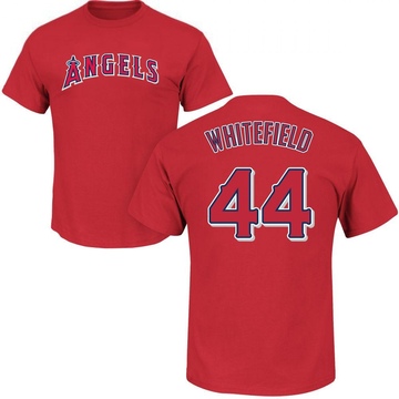 Men's Los Angeles Angels Aaron Whitefield ＃44 Roster Name & Number T-Shirt - Red