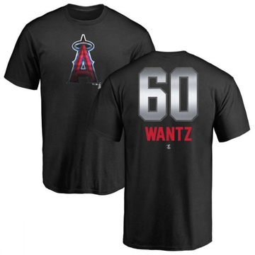 Men's Los Angeles Angels Andrew Wantz ＃60 Midnight Mascot T-Shirt - Black