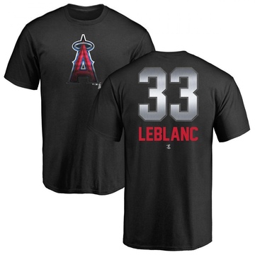 Men's Los Angeles Angels Charles Leblanc ＃33 Midnight Mascot T-Shirt - Black