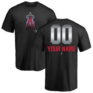 Men's Los Angeles Angels Custom ＃00 Midnight Mascot T-Shirt - Black