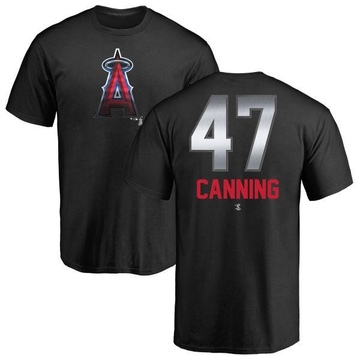 Men's Los Angeles Angels Griffin Canning ＃47 Midnight Mascot T-Shirt - Black